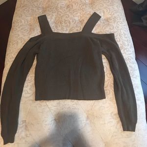 Kendall and Kylie Olive Green Sweater